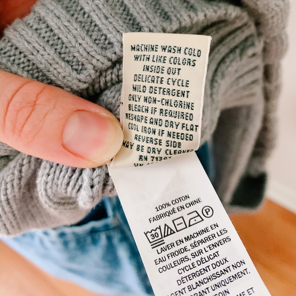 Grey cable knit sweater by L.L. Bean - Picture 5 of 5